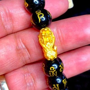 24k gold pixiu bracelet